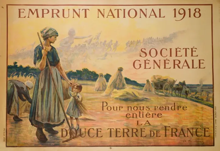 Framed Print : French poster, War Bonds, WW1 Framed Print : French poster, War Bonds, WW1