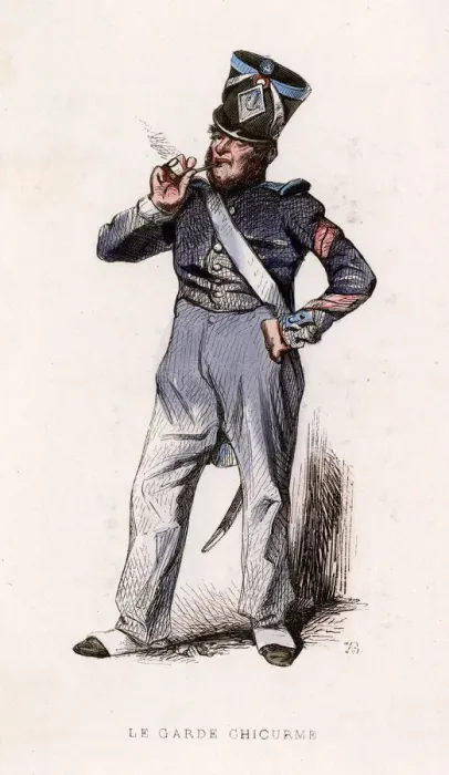 Framed Print : A French prison guard Framed Print : A French prison guard