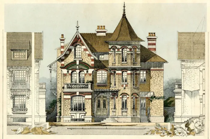 Framed Print : FRENCH PROVINCIAL HOUSE Framed Print : FRENCH PROVINCIAL HOUSE