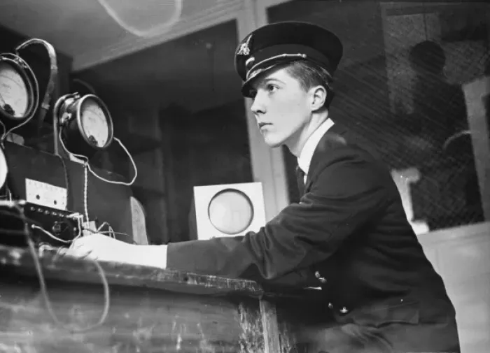 Framed Print : French radio operator training WWII Framed Print : French radio operator training WWII