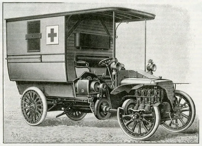 Framed Print : French radiographic van 1904 Framed Print : French radiographic van 1904