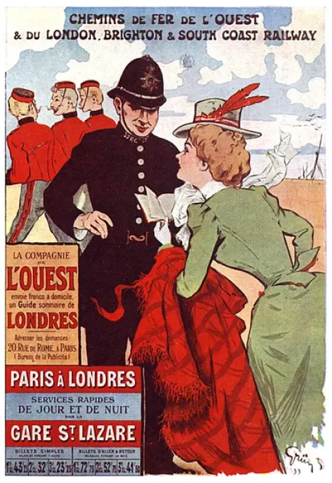 Framed Print : The French Rail Compagnie de L Ouest - travel to Britain Framed Print : The French Rail Compagnie de L Ouest - travel to Britain