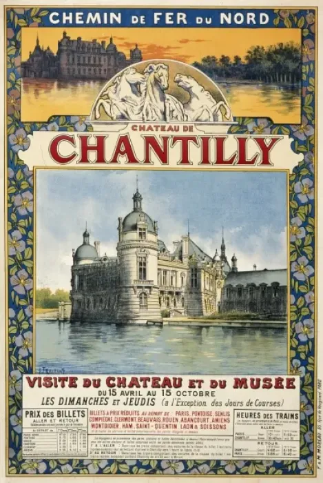 Framed Print : French rail poster - Chateau de Chantilly Framed Print : French rail poster - Chateau de Chantilly