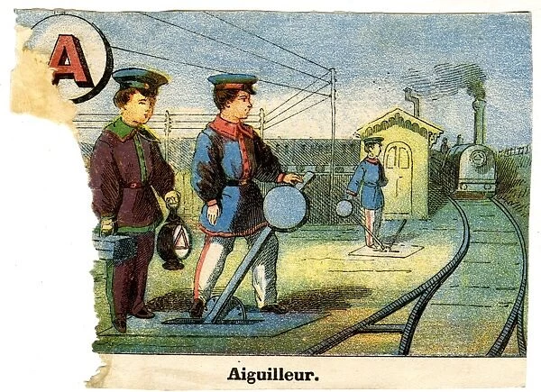 French Railway Alphabet - A