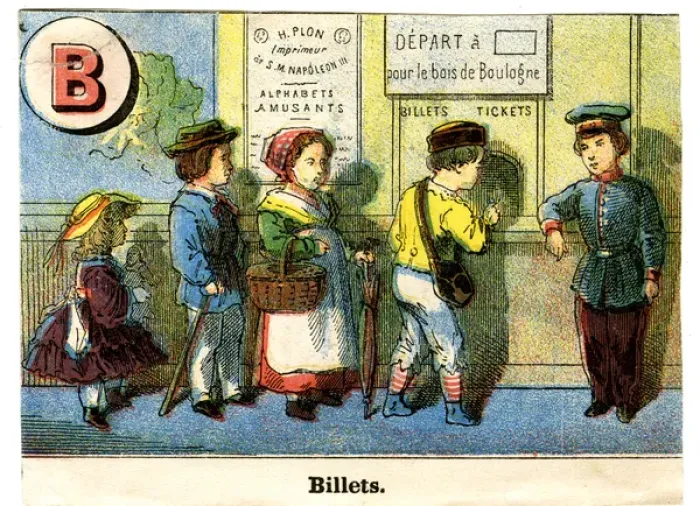 Framed Print : French Railway Alphabet - B Framed Print : French Railway Alphabet - B