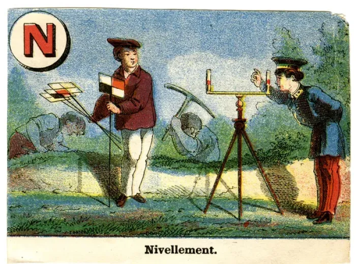 Framed Print : French Railway Alphabet - N Framed Print : French Railway Alphabet - N