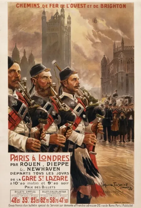 Framed Print : French Railways Poster for London Framed Print : French Railways Poster for London