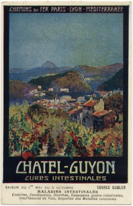Framed Print : French Railways Promo card - Chatel-Guyon Spa Retreat Framed Print : French Railways Promo card - Chatel-Guyon Spa Retreat