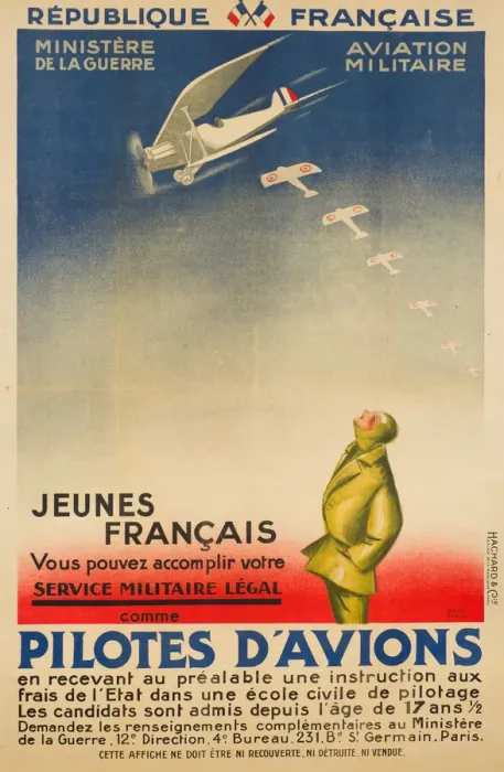 Framed Print : French recruitment poster for pilots Framed Print : French recruitment poster for pilots