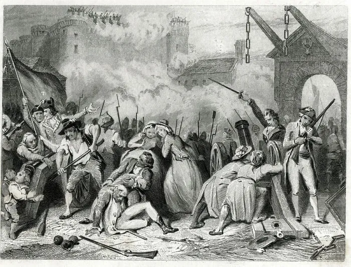 Framed Print : French Revolution, Attack on the Bastille, Paris Framed Print : French Revolution, Attack on the Bastille, Paris