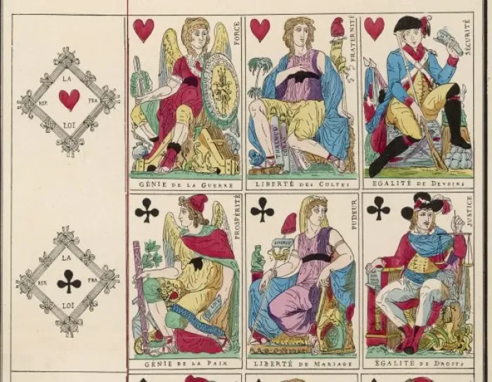 Framed Print : French Revolution Cards Framed Print : French Revolution Cards