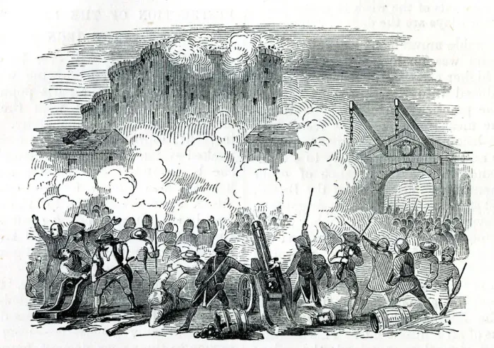 Framed Print : French Revolution, destruction of Bastille, Paris Framed Print : French Revolution, destruction of Bastille, Paris