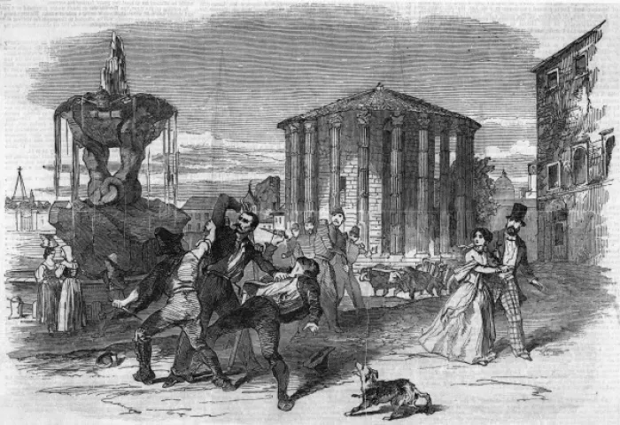 Framed Print : French Take Rome - 6 Framed Print : French Take Rome - 6