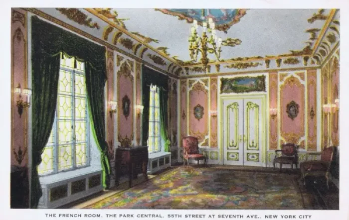 Framed Print : The French Room in the Park Central Hotel, New York, 1930s Framed Print : The French Room in the Park Central Hotel, New York, 1930s