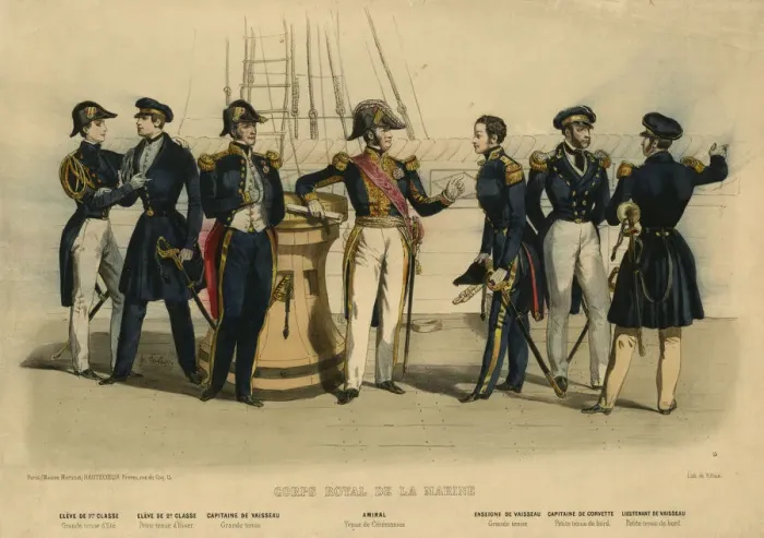 Framed Print : French Royal Marine Corps Framed Print : French Royal Marine Corps