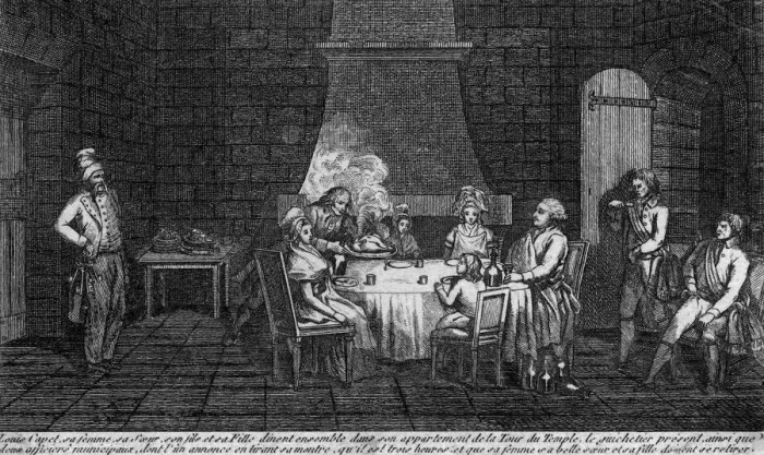 Framed Print : FRENCH ROYALS IN PRISON Framed Print : FRENCH ROYALS IN PRISON