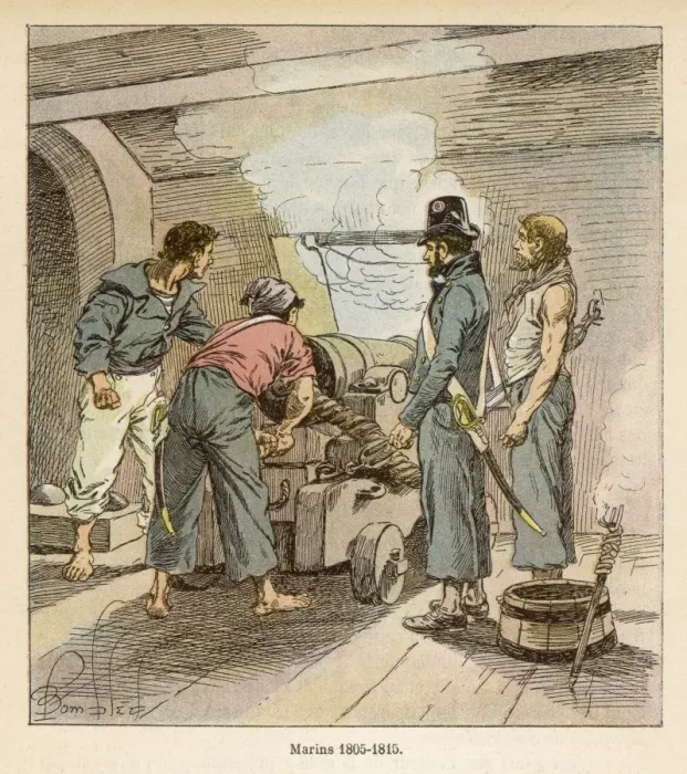 Framed Print : French Sailors, Nap. Era Framed Print : French Sailors, Nap. Era