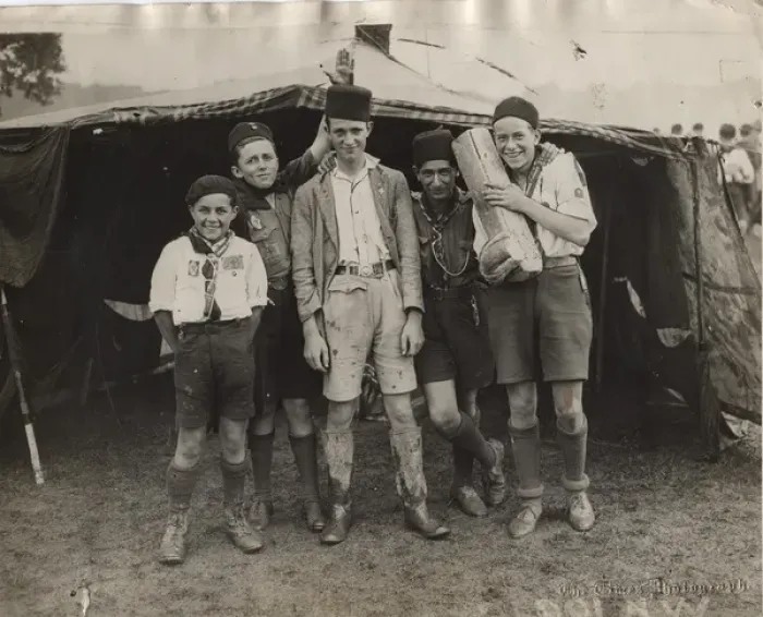 Framed Print : French scouts at camp, Algiers Framed Print : French scouts at camp, Algiers