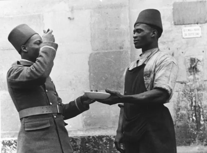 Framed Print : French Senegalese soldiers WWII Framed Print : French Senegalese soldiers WWII