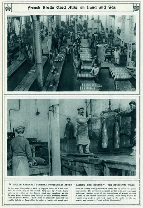 Framed Print : French shells used on Land and Sea WWI Framed Print : French shells used on Land and Sea WWI
