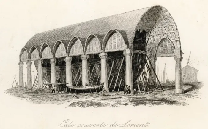 Framed Print : French Shipbuilding Framed Print : French Shipbuilding