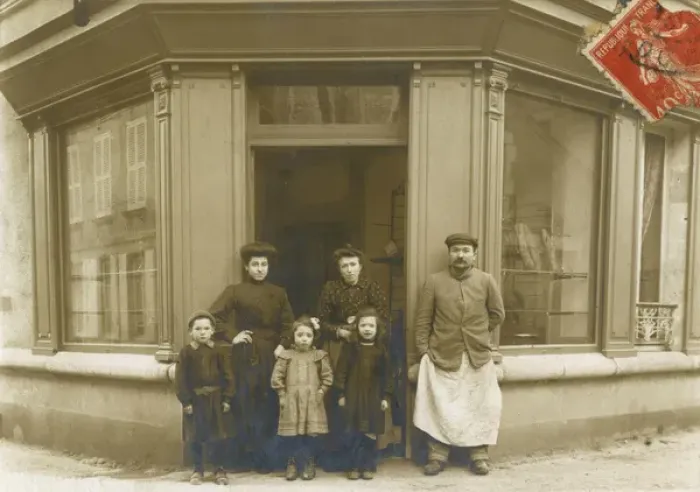 Framed Print : French Shopkeeper Photo Framed Print : French Shopkeeper Photo