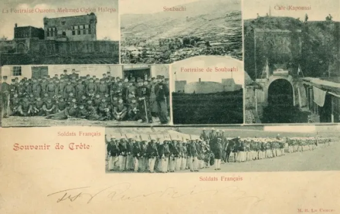 Framed Print : French Soldiers on Crete Framed Print : French Soldiers on Crete