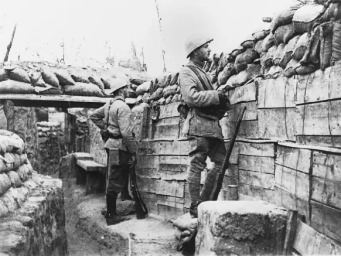 Framed Print : French soldiers in a trench 1916 Framed Print : French soldiers in a trench 1916