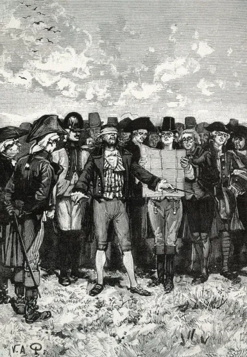 Framed Print : French sourcier Bleton, blindfolded and using no apparatus Framed Print : French sourcier Bleton, blindfolded and using no apparatus