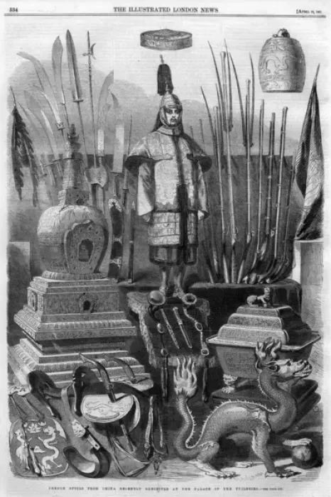 Framed Print : French spoils from China exhibited at Tuileries, 1861 Framed Print : French spoils from China exhibited at Tuileries, 1861
