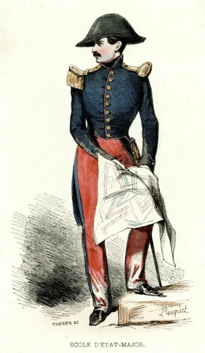 Framed Print : French Staff College Officer Framed Print : French Staff College Officer