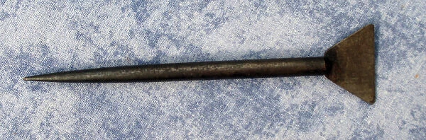 A French steel flechette with fin