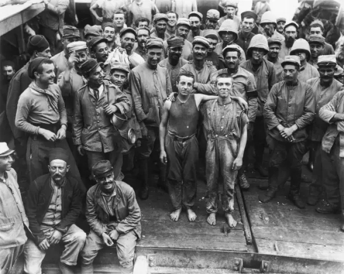 Framed Print : French stowaways WWI Framed Print : French stowaways WWI