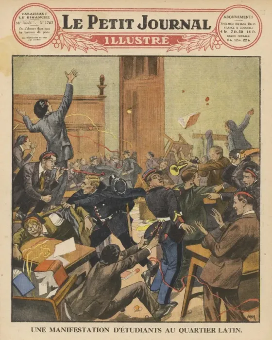 Framed Print : French Students Protest Framed Print : French Students Protest