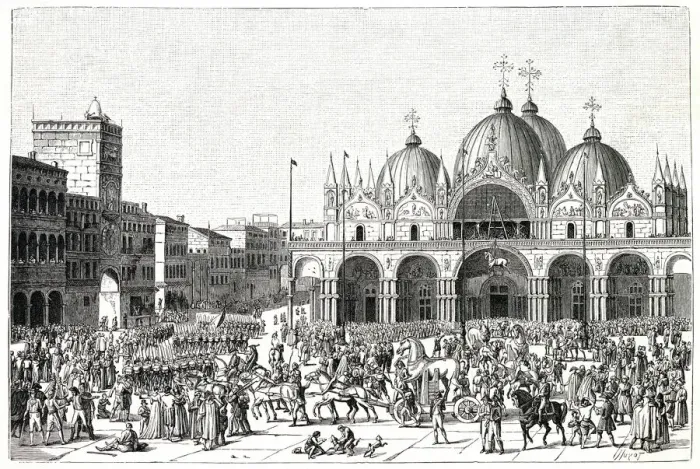 Framed Print : The French, after their successful campaign in Italy, loot Venice Framed Print : The French, after their successful campaign in Italy, loot Venice