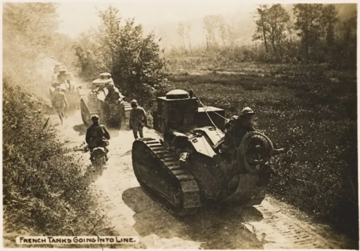 Framed Print : French tanks WWI Framed Print : French tanks WWI