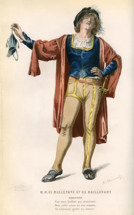 Framed Print : French Theatre -- Messieurs de Mallepaye et de Baillevant Framed Print : French Theatre -- Messieurs de Mallepaye et de Baillevant