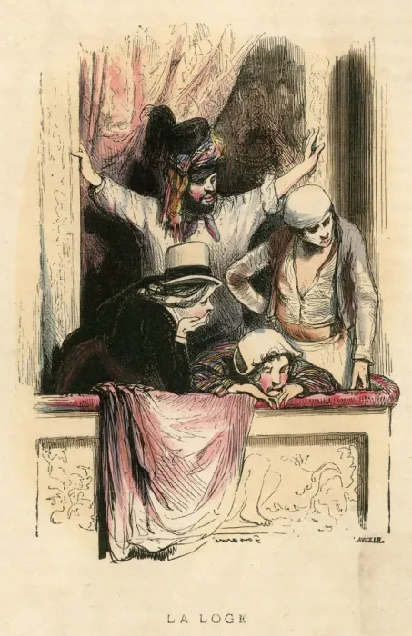 Framed Print : FRENCH THEATREGOERS Framed Print : FRENCH THEATREGOERS