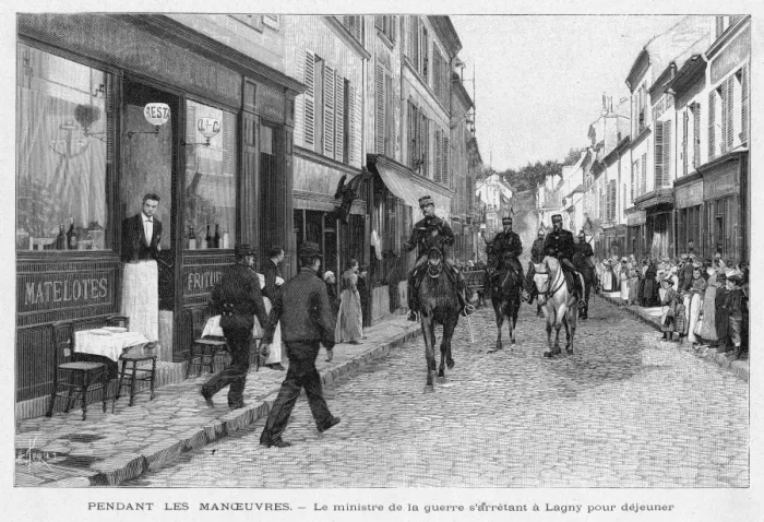 Framed Print : French Town Street Framed Print : French Town Street