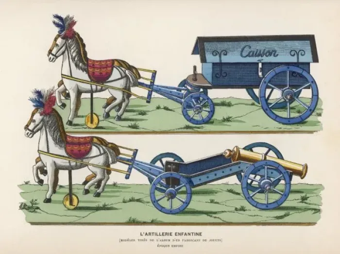 Framed Print : French Toy Artillery Framed Print : French Toy Artillery