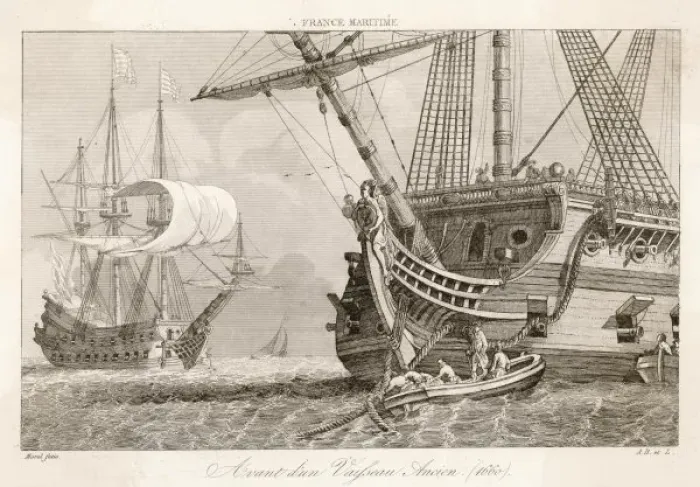 Framed Print : French Warship 1660 Framed Print : French Warship 1660
