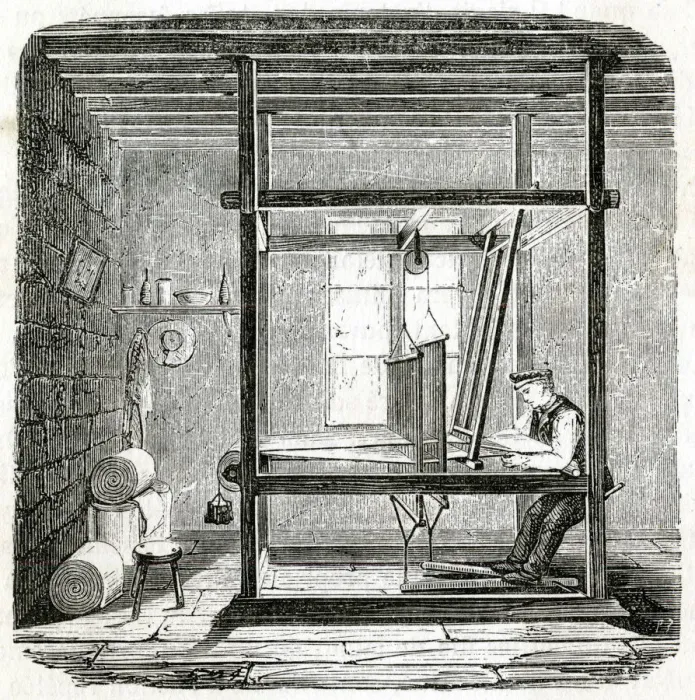 Framed Print : FRENCH WEAVER Framed Print : FRENCH WEAVER