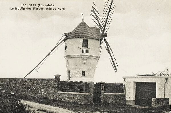 French Windmill at Batz on the Loire