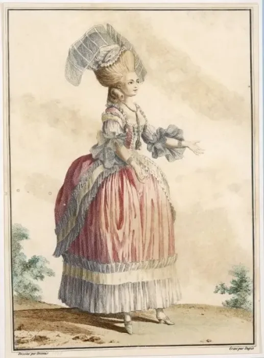Framed Print : French Woman 1778 Framed Print : French Woman 1778