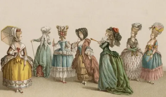 Framed Print : French Women 1780 Framed Print : French Women 1780