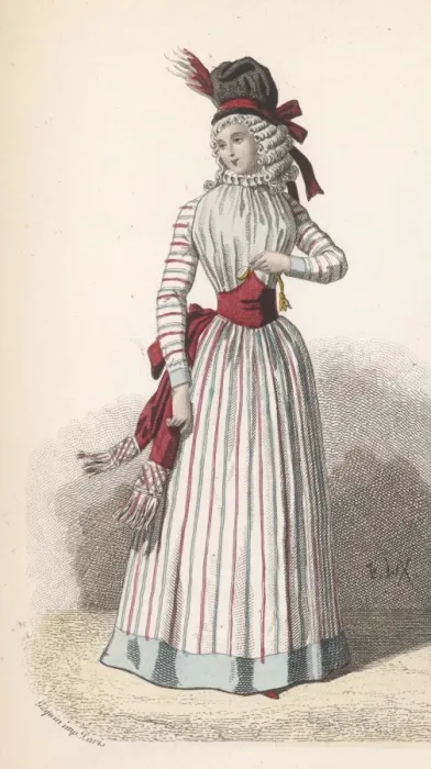 Framed Print : Frenchwoman 1790 Framed Print : Frenchwoman 1790