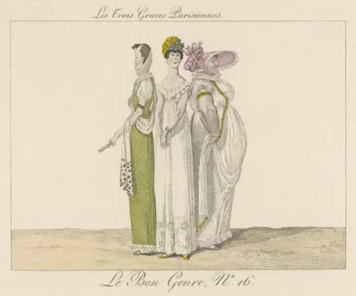 Framed Print : Frenchwomen C. 1805 Framed Print : Frenchwomen C. 1805