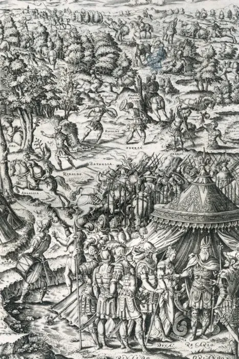 Framed Print : The Frenzy of Orlando by Ludovico Ariosto. First Chant. Engr Framed Print : The Frenzy of Orlando by Ludovico Ariosto. First Chant. Engr