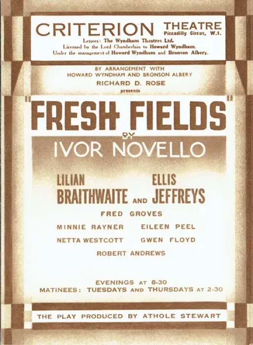 Framed Print : Fresh Fields by Ivor Novello Framed Print : Fresh Fields by Ivor Novello