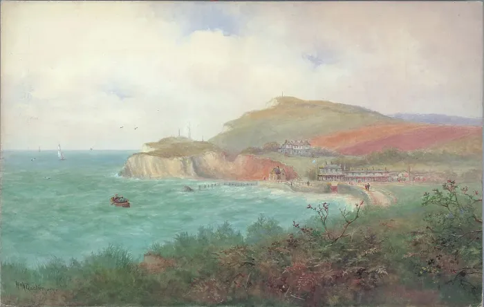 Framed Print : Freshwater Bay, Isle of Wight